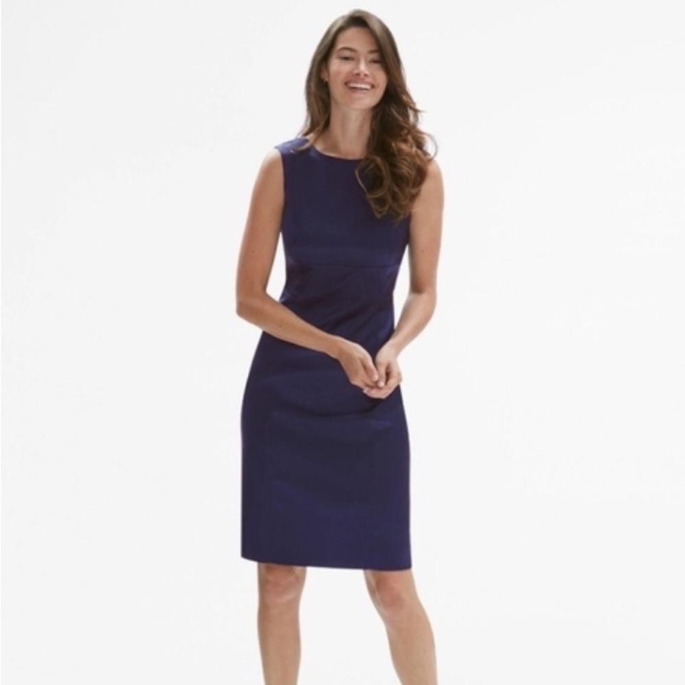 MM LAFLEUR stretchy work dress (navy)